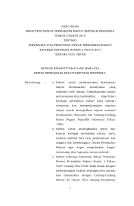 1 rancangan peraturan dewan perwakilan rakyat republik indonesia
