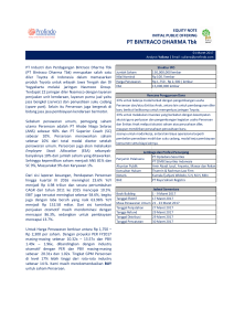 PT BINTRACO DHARMA Tbk - Profindo International Securities