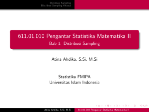 611.01.010 Pengantar Statistika Matematika II