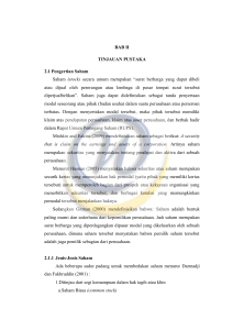 BAB II TINJAUAN PUSTAKA 2.1 Pengertian Saham Saham (stock