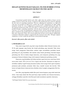 desain konfigurasi paralel filter hybrid untuk meminimalis ukuran