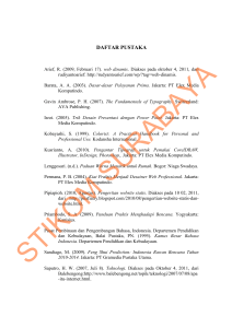 daftar pustaka - STIKOM Surabaya