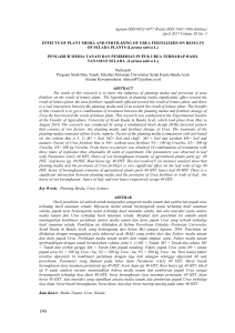 Agrium ISSN 0852-1077 (Print) ISSN 2442-7306