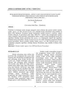 jurnal al-iqtishad, edisi : 10 vol. i tahun 2014 pengaruh struktur