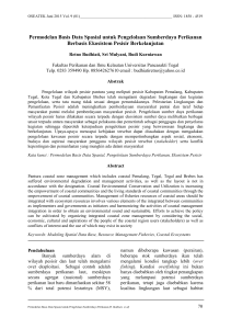 Permodelan Basis Data Spasial untuk Pengelolaan