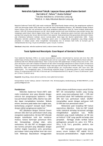 Nekrolisis Epidermal Toksik: Laporan Kasus pada Pasien Geriatri