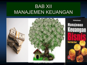 bab xii manajemen keuangan