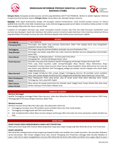 ringkasan informasi produk dan/atau layanan