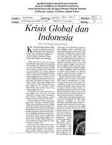 Krisis Global dan Indonesia