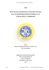 penyadapan oleh badan intelijen negara dalam memperoleh bukti