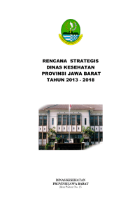 rencana strategis dinas kesehatan provinsi jawa barat tahun 2013