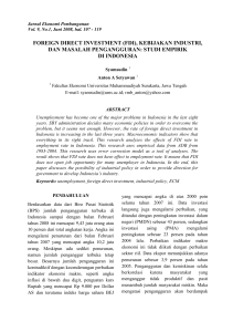 foreign direct investment (fdi)