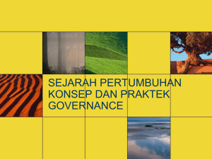 sejarah pertumbuhan konsep governance
