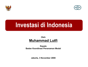 Investasi di Indonesia