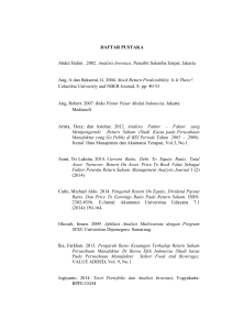 DAFTAR PUSTAKA Abdul Halim . 2002. Analisis Investasi. Penerbit