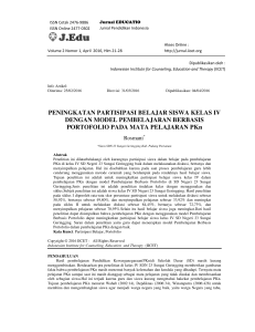 peningkatan partisipas dengan model pem portofolio