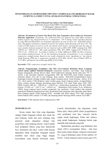 pengembangan geopolimer tipe poly (ferro-sialate)