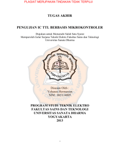 tugas a pengujian ic ttl berba tugas akhir ujian ic