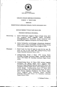 UNDANG.UNDANG REPUBLIK INDONESIA NOMOR 2