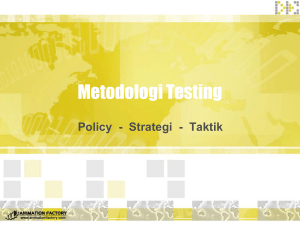 Metodologi Testing - Telkom University