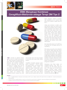 EMA Menyetujui Kombinasi Canagliflozin-Metformin