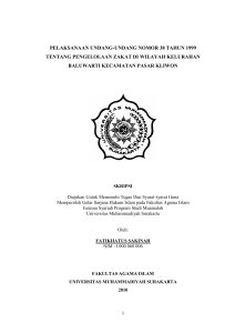 pelaksanaan undang-undang nomor 38 tahun 1999 tentang