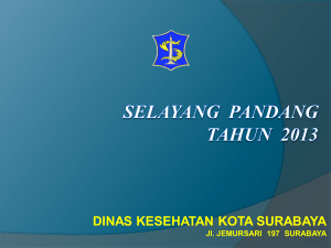 selayang pandang tahun - 2012 - Dinas Kesehatan Kota Surabaya