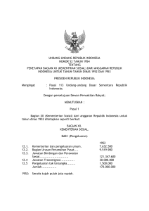 undang-undang republik indonesia nomor 52 tahun 1954 tentang