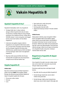 Vaksin Hepatitis B - Rumah Vaksinasi Grogol