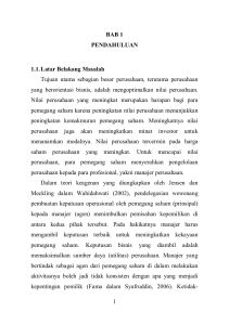 1 BAB 1 PENDAHULUAN 1.1. Latar Belakang Masalah Tujuan