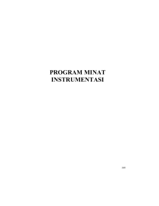 program minat instrumentasi - Jurusan Matematika FMIPA