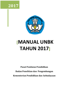 Manual UNBK tahun 2016