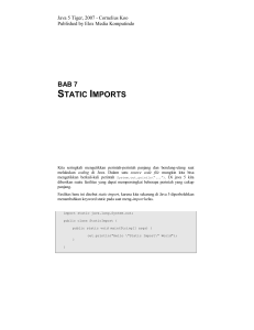 Static Imports - Krakatau Posco