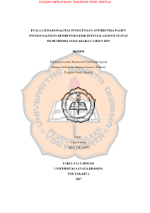 evaluasi rasionalitas penggunaan antibiotika pasien infeksi saluran
