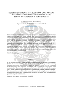 sistem instrumentasi pengukuran gaya angkat magnetik pada