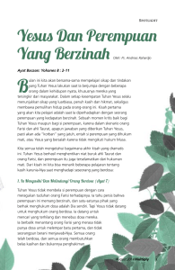 Yesus Dan Perempuan Yang Berzinah