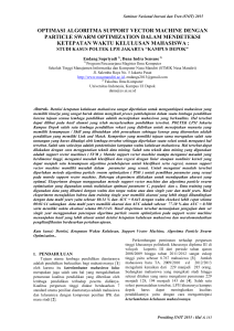 optimasi algoritma support vector machine dengan