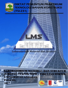 diktat tbk 2017 - Material and Struktur Laboratory