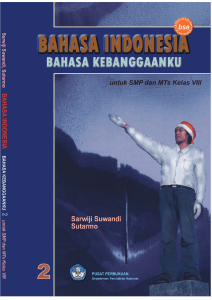 BAHASA INDONESIA UNTUK SMP/MTs KELAS VIII