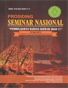 prosiding seminar 12 mei 2015 ” pembelajaran bahasa daerah