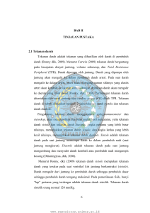 6 BAB II TINJAUAN PUSTAKA 2.1 Tekanan darah Tekanan darah