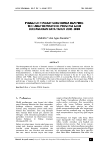 Jurnal ekonomika : Universitas Almuslim Bireuen