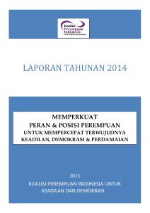 laporan tahunan 2014 - Koalisi Perempuan Indonesia