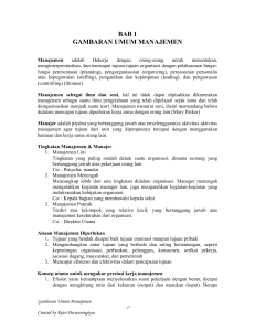 gambaran umum manajemen -