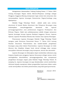 Laporan Keuangan 2015 - Politeknik STTT Bandung
