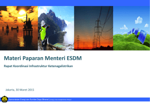 Presentasi menteri esdm 150330–Rakor MESDM dengan BPK RI