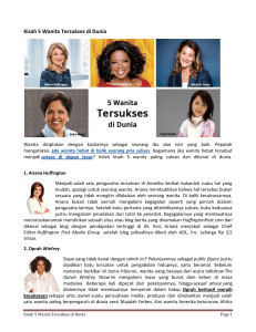 Kisah 5 Wanita Tersukses di Dunia