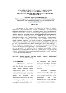 pengaruh penggunaan model pembelajaran guided discovery