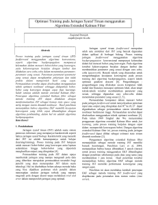 Optimasi Training pada Jaringan Syaraf Tiruan menggunakan