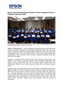 Epson Indonesia Memberikan Pelatihan Teknis